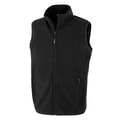 Heren Fleece Bodywarmer Result Recycled Polarthermic R904X Zwart